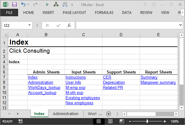 Create An Index Worksheet Using Excel Hyperlinks Excel University