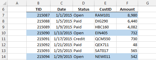 conditional formatting excel 2016 names