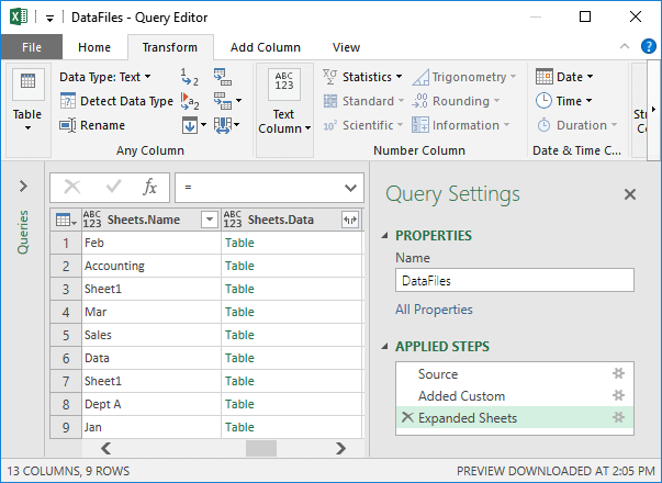 Updated query editor by Jeff Lenning