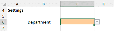 Data validation dropdown list in input cell