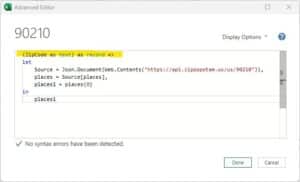 Dynamic Zip Code Lookups - Excel University