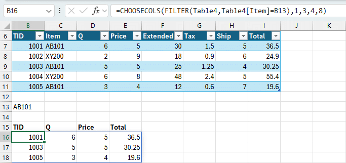 Contiguous Rows CHOOSEROWS CHOOSECOLS - Excel University